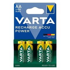 VARTA Recharge Battery Power AA 2100mAh blisteris 4 cena un informācija | Baterijas | 220.lv