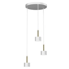 Piekaramā lampa ARENA WHITE/GOLD 3xGX53 cena un informācija | Lustras | 220.lv