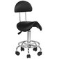 Meistara krēsls STOOL BEAUTY 3 BLACK cena un informācija | Biroja krēsli | 220.lv