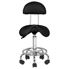 Meistara krēsls STOOL BEAUTY 3 BLACK cena un informācija | Biroja krēsli | 220.lv