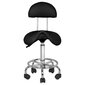 Meistara krēsls STOOL BEAUTY 3 BLACK cena un informācija | Biroja krēsli | 220.lv