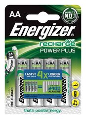 Uzlādējamās baterijas ENERGIZER PRECHARGED HR6 2000MAH ALWAYS READY BLISTER, 4 GAB. cena un informācija | Baterijas | 220.lv