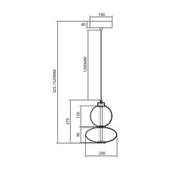 Подвесной светильник Milagro Daphne ML0345 цена и информация | Люстры | 220.lv