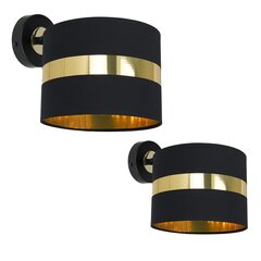 Milagro sienas lampa Palmira Black/Gold cena un informācija | Sienas lampas | 220.lv