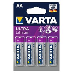 Литиевые батареи Varta Ultra AA (4 шт.) цена и информация | Батарейки | 220.lv