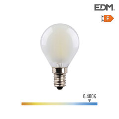 Светодиодная лампочка EDM E14 4,5 W F 470 lm (6400K) цена и информация | Лампочки | 220.lv