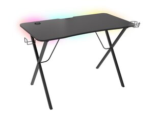 Игровой стол Genesis Holm 200 RGB, черный цена и информация | Компьютерные, письменные столы | 220.lv