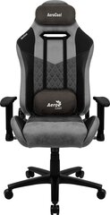 Spēļu krēsls Aerocool Duke AeroSuede Universal, melns/pelēks cena un informācija | Biroja krēsli | 220.lv