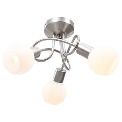 griestu lampa ar stikla abažūriem, 3 E14 spuldzes, apaļa forma cena un informācija | Griestu lampas | 220.lv