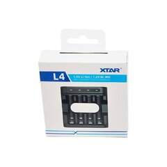 Xtar Ni-MH и 1,5V Li-ion AA/AAA зарядное устройство для аккумуляторов L4 цена и информация | Зарядные устройства для элементов питания | 220.lv