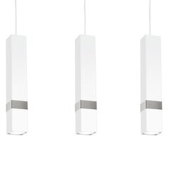 Milagro piekarināmā lampa Vidar White/Chrome 3 cena un informācija | Lustras | 220.lv