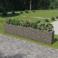 gabions, augstā puķu kaste, cinkots tērauds, 540x50x100 cm cena un informācija | Puķu podi | 220.lv