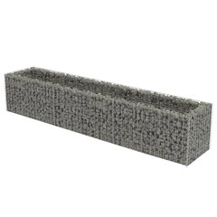 gabions, augstā puķu kaste, cinkots tērauds, 270x50x50 cm cena un informācija | Puķu podi | 220.lv