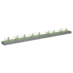 gabions, augstā puķu kaste, cinkots tērauds, 360x30x10 cm цена и информация | Вазоны | 220.lv