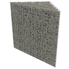 gabions, augstā puķu kaste, cinkots tērauds, 75x75x50 cm cena un informācija | Puķu podi | 220.lv