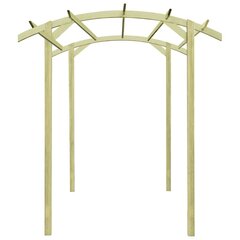 dārza pergola, impregnēts priedes koks, 180x197x210 cm цена и информация | Подставки для цветов, держатели для вазонов | 220.lv