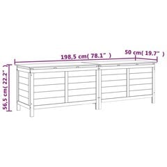 uzglabāšanas kaste, 198,5x50x56,5 cm, brūns cena un informācija | Komposta kastes un āra konteineri | 220.lv