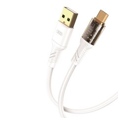 XO Clear cable NB229 USB - microUSB 1,0 m 2,4A white цена и информация | Кабели для телефонов | 220.lv