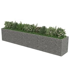 gabions, augstā puķu kaste, cinkots tērauds, 540x90x100 cm cena un informācija | Puķu podi | 220.lv