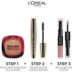 Kompakts grims L'Oreal Make Up Infallible Fresh Wear, 9 g, 120 Vanilla cena un informācija | Grima bāzes, tonālie krēmi, pūderi | 220.lv