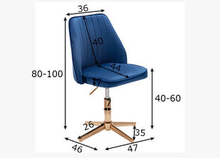 Офисный стул Sky, синий цена и информация | Офисные кресла | 220.lv