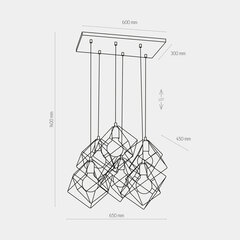 TK Lighting piekaramā lampa Alambre 2779 cena un informācija | Lustras | 220.lv