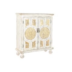 Kumode DKD Home Decor Balts Egle Bronza MDF 93,5 x 36,5 x 110 cm cena un informācija | Kumodes | 220.lv