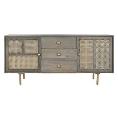 Bufete DKD Home Decor Dabisks Pelēks MDF Mango koks (160 x 40 x 75 cm) cena un informācija | Vitrīnas, bufetes | 220.lv