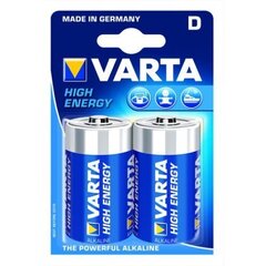 Baterijas Varta High Energy D 2 gab cena un informācija | Baterijas | 220.lv