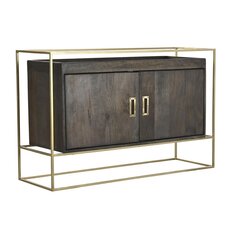 Bufete DKD Home Decor, 122 x 38 x 76 cm, melna cena un informācija | Vitrīnas, bufetes | 220.lv