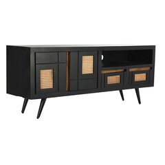 Шкафчик под ТВ DKD Home Decor, 145,5 x 40,5 x 60 см, черный цена и информация | Тумбы под телевизор | 220.lv