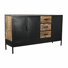 Bufete DKD Home Decor Brns Melns Metls Mango koks (160 x 40 x 90 cm) cena un informācija | Vitrīnas, bufetes | 220.lv