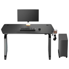 Ultradesk Booster spēļu galds ar LED RGB Prismatic apgaismojumu cena un informācija | Datorgaldi, rakstāmgaldi, biroja galdi | 220.lv