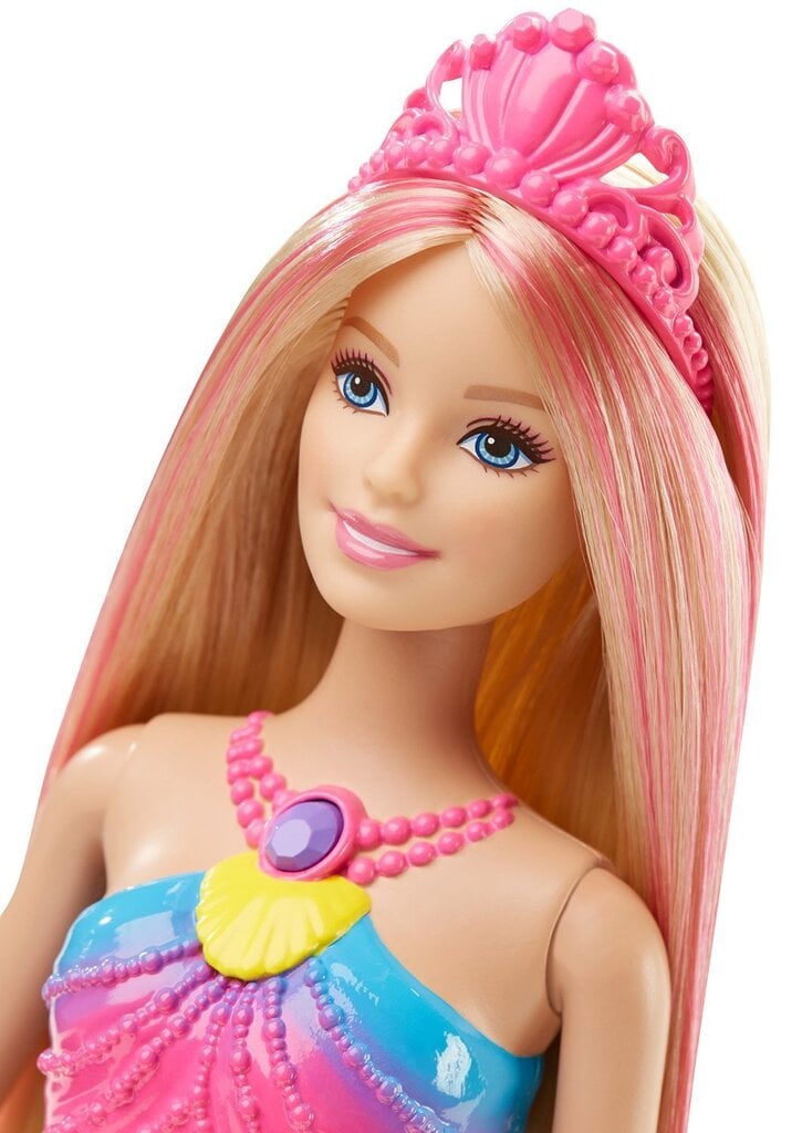Lelle Barbie nāriņa ar spilgtu un spīdīgu asti DHC40 cena un informācija | Rotaļlietas meitenēm | 220.lv