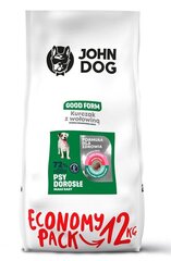 John Dog Good ar vistu un liellopa gaļu, 12 kg cena un informācija | Sausā barība suņiem | 220.lv