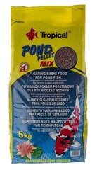 Barība zivīm Tropical Pond Pellet Mix, 5kg cena un informācija | Zivju barība | 220.lv