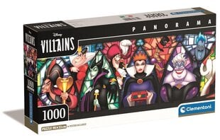 CLEMENTONI puzle 1000 Panorama Compact Villains 39872 цена и информация | Пазлы | 220.lv