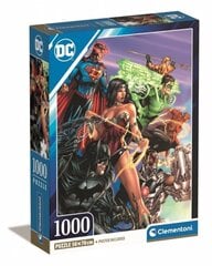 CLEMENTONI puzzle 1000 Compact DC Com.JusticeLeague 39852 цена и информация | Пазлы | 220.lv