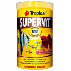 Barība zivīm Tropical Supervit, 1000 ml cena un informācija | Zivju barība | 220.lv