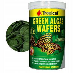 Barība zivīm Tropical Green Algae Wafers, 1000 ml cena un informācija | Zivju barība | 220.lv