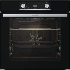 Gorenje 738885 iebūvēts krāsns komplekts optibake melna tvaika komplekts/77L/karstā gaiss/akvaclean/gentleclose & Open/AirFry/Pizzamode 300 ° C/Perfectgrill/stikla keramikas plīts/melns cena un informācija | Cepeškrāsnis | 220.lv