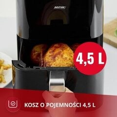 Gaisa cepeškrāsns MPM MFR-11 1400 W 4,5 l cena un informācija | Taukvāres katli, aerogrili | 220.lv