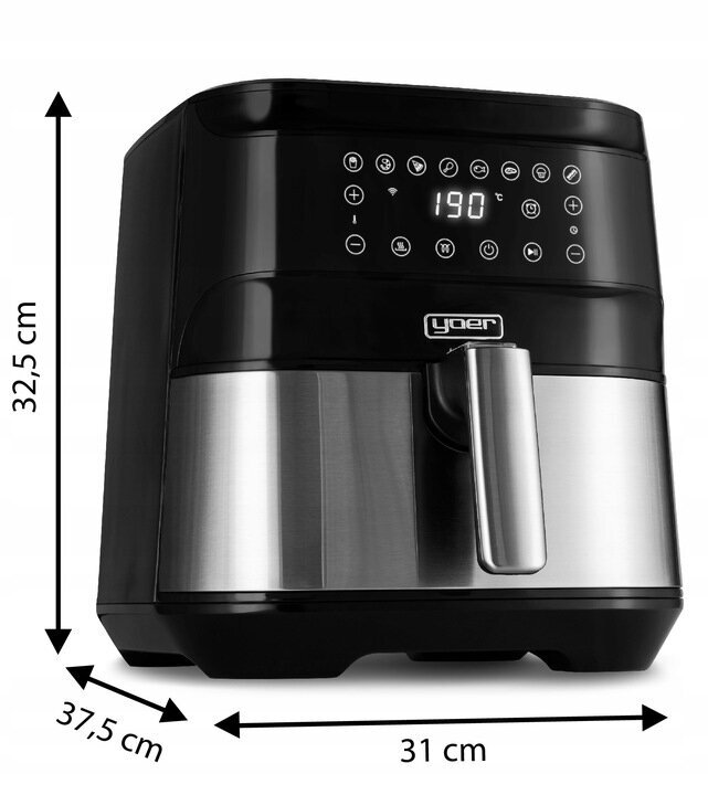 Yoer 6L 1700W 4in1 cena un informācija | Taukvāres katli, aerogrili | 220.lv