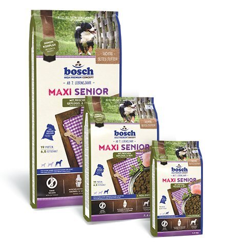 Bosch Petfood Maxi Senior (High Premium) 12,5kg+1kg cena un informācija | Sausā barība suņiem | 220.lv