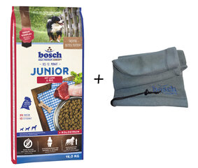 DĀVANA + bosch Petfood Junior Lamb & Rice 15 kg cena un informācija | Sausā barība suņiem | 220.lv