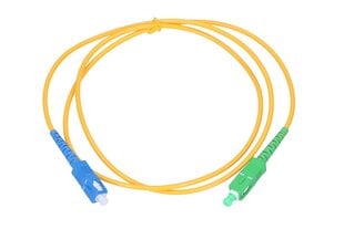 Extralink SC/APC-SC/UPC | Patchcord | Viena režīma, Simplex, G652D, 3mm, 1m cena un informācija | Kabeļi un vadi | 220.lv