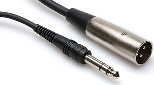 Hosa Technology STX-105M audio kabelis 1,52 m XLR (3 kontaktu) 6,35 mm TRS melns cena un informācija | Kabeļi un vadi | 220.lv