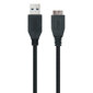 USB 3.0 A uz Micro USB B Kabelis NANOCABLE 10.01.110-BK Melns цена и информация | Kabeļi un vadi | 220.lv