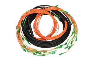 Extralink LC/APC-LC/APC | multipatchcord | SM 24F 25M, kaskāde, 90cm cena un informācija | Kabeļi un vadi | 220.lv