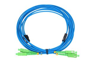 Extralink SC/APC-SC/APC | Patchcord | Bruņots, LSZH, viena režīma, duplekss, G652D, 3mm, 3m cena un informācija | Kabeļi un vadi | 220.lv